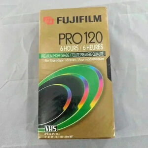 NEW Sealed Fuji Pro Premium High Grade 120 Blank VHS Video Tape Case
